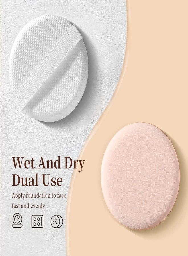 MOHOPE 8Pcs Air Cushion Makeup Puffs for Foundation with Portable Box, No Latex Blending Sponge for Liquid, Cream, Foundation and Powder, Teardrop Powder Puff, Honey Beige - Image 3